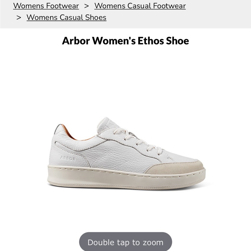 Arbor womens etho white sneakers